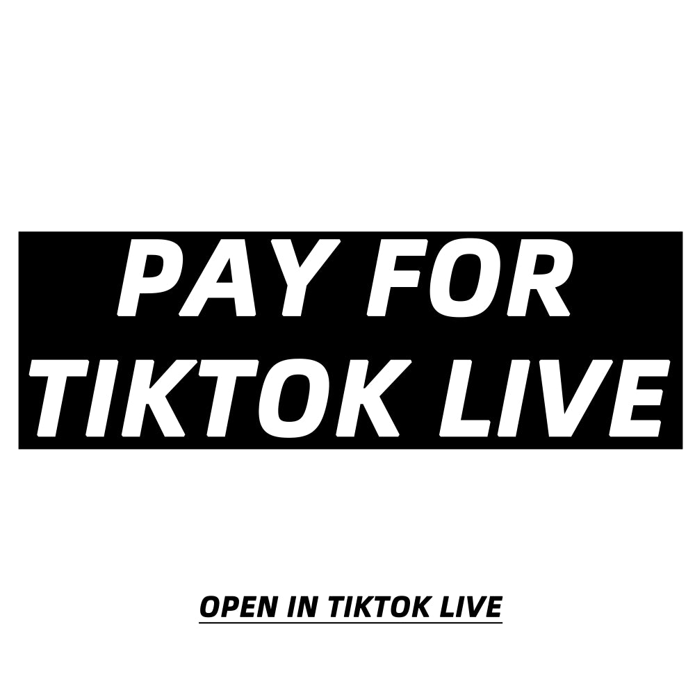 Pay for tiktok live