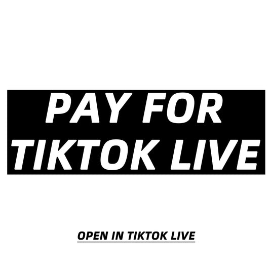 Pay for tiktok live